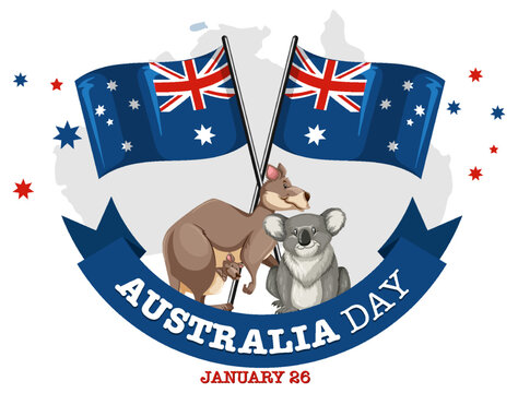 Happy Australia Day Banner Design