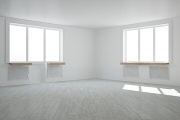 Modern interior design. 3D illustration