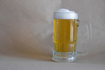 foamy beer mug