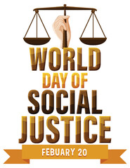 World day of social justice banner