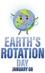 Happy earths rotation day banner design
