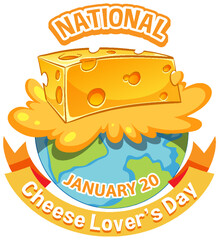 National Cheese Lovers Day Banner Design