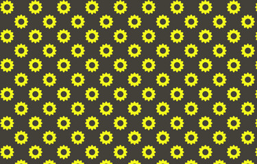 Fototapeta na wymiar yellow flower pattern