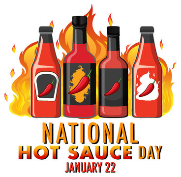 National hot sauce day banner