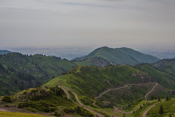 landscape of the mountains