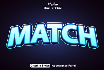 text effect match with graphic style and editable.