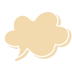 Watercolor pastel frame speech bubble and white line.	