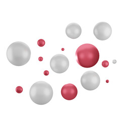 Bubbles rainy isolate