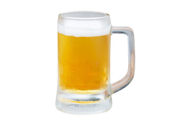 Mug of beer, Pouring beer with bubble froth in glass, Celebration party concepts