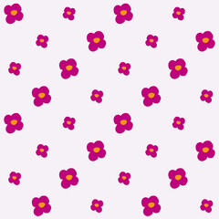 Hand Drawn Flower Seamless Pattern