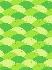緑の木々の模様　背景素材／質感加工アリ（縦向き）