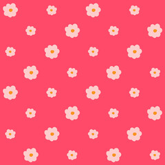 Hand Drawn Flower Seamless Pattern