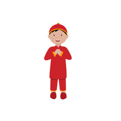 child in chinese traditional clothes