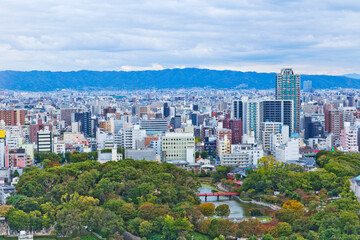Fototapeta na wymiar The Cityscapes of Namba, Osaka, Japan.