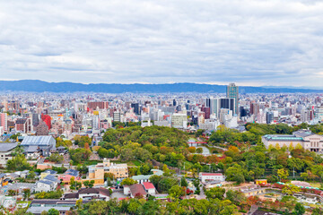 The Cityscapes of Namba, Osaka, Japan.