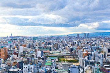 The Cityscapes of Namba, Osaka, Japan.