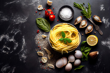 Obraz na płótnie Canvas Quality Raw food Ingredients for cooking