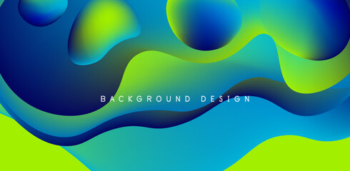 Fluid waves abstract background for covers, templates, flyers, placards, brochures, banners