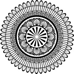 Black Color Mandala