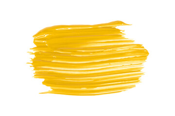 shiny yellow brush isolated on transparent background yellow watercolor png