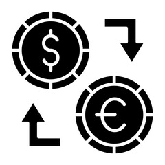 Money Exchange Icon Style
