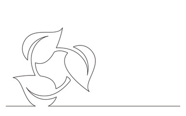 continuous line drawing renewal energy symbol - PNG image with transparent background