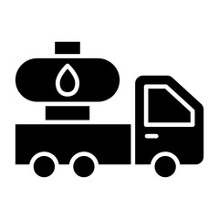 Oil Truck Icon Style