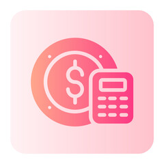 calculator gradient icon