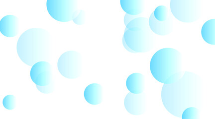 Blue white minimal circles abstract geometry background. Vector digital art design
