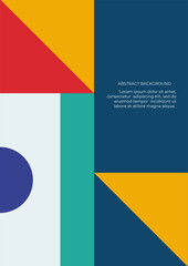 Abstract colorful geometric background. Dynamic shapes composition. Vector illustration