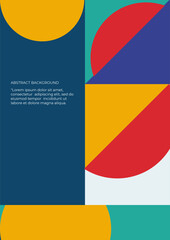 Abstract colorful geometric background. Dynamic shapes composition. Vector illustration