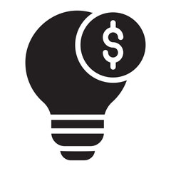 business idea glyph icon