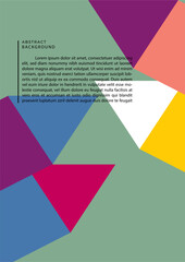 Modern abstract cover poster, minimal covers design. Colorful geometric background, vector illustration.
