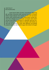 Modern abstract cover poster, minimal covers design. Colorful geometric background, vector illustration.