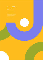 Modern abstract cover with minimal geometric poster design. Colorful geometric background, vector illustration.