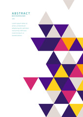 Modern minimal geometric memphis bauhaus shapes background for poster cover and corporate design template. Colorful geometric background, vector illustration.