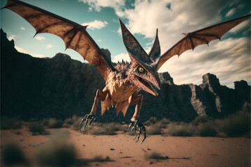 Pterodactyl on the Hunt Generative AI