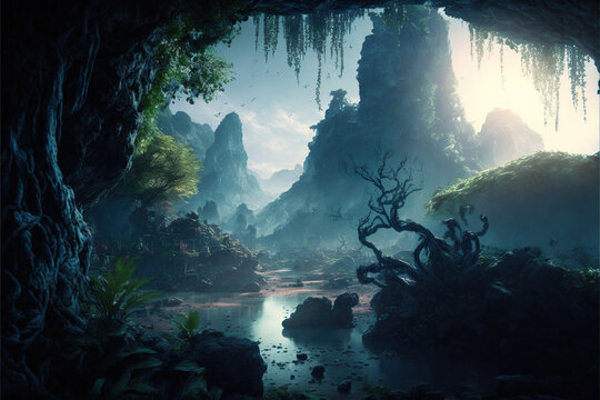Exploring the Hyperrealistic Alien Planet Hyperborea Generative AI