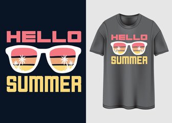 Summer vibes Typography T-shirt design