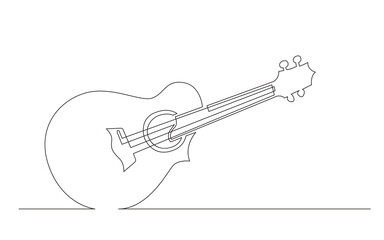 continuous line drawing concert ukulele with cutaway - PNG image with transparent background
