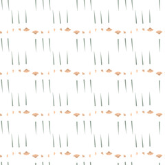Paintbrush in flat style seamless pattern. School vector print. Hobby concept. Perfect print for giftware or stationery