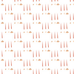 Paintbrush in flat style seamless pattern. School vector print. Hobby concept. Perfect print for giftware or stationery