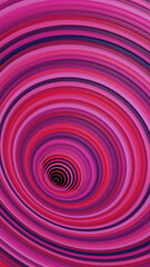 Colorful 3D rings vertical background, Abstract pink radial circles concentric, Colorful unique vertical wallpaper, Abstract geometric illustration, 3D Render