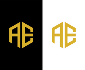 AE initial logo design