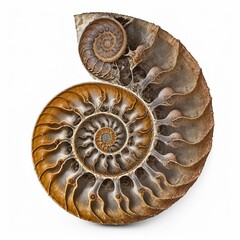 nautilus shell isolated on white © Katie
