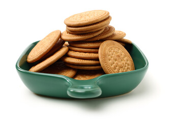 Cookies on a white background