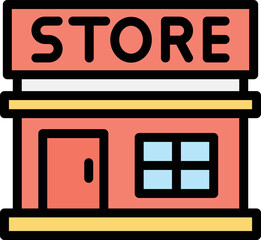 Grocery store Vector Icon Design Illustration