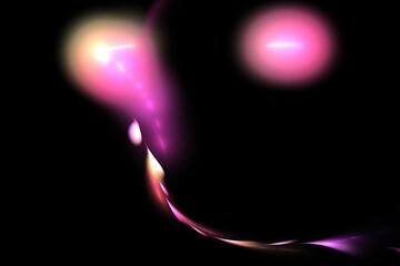 glowing lights pink black art illustration design concepts 