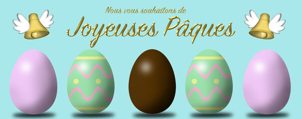 Bannière Joyeuses Pâques
