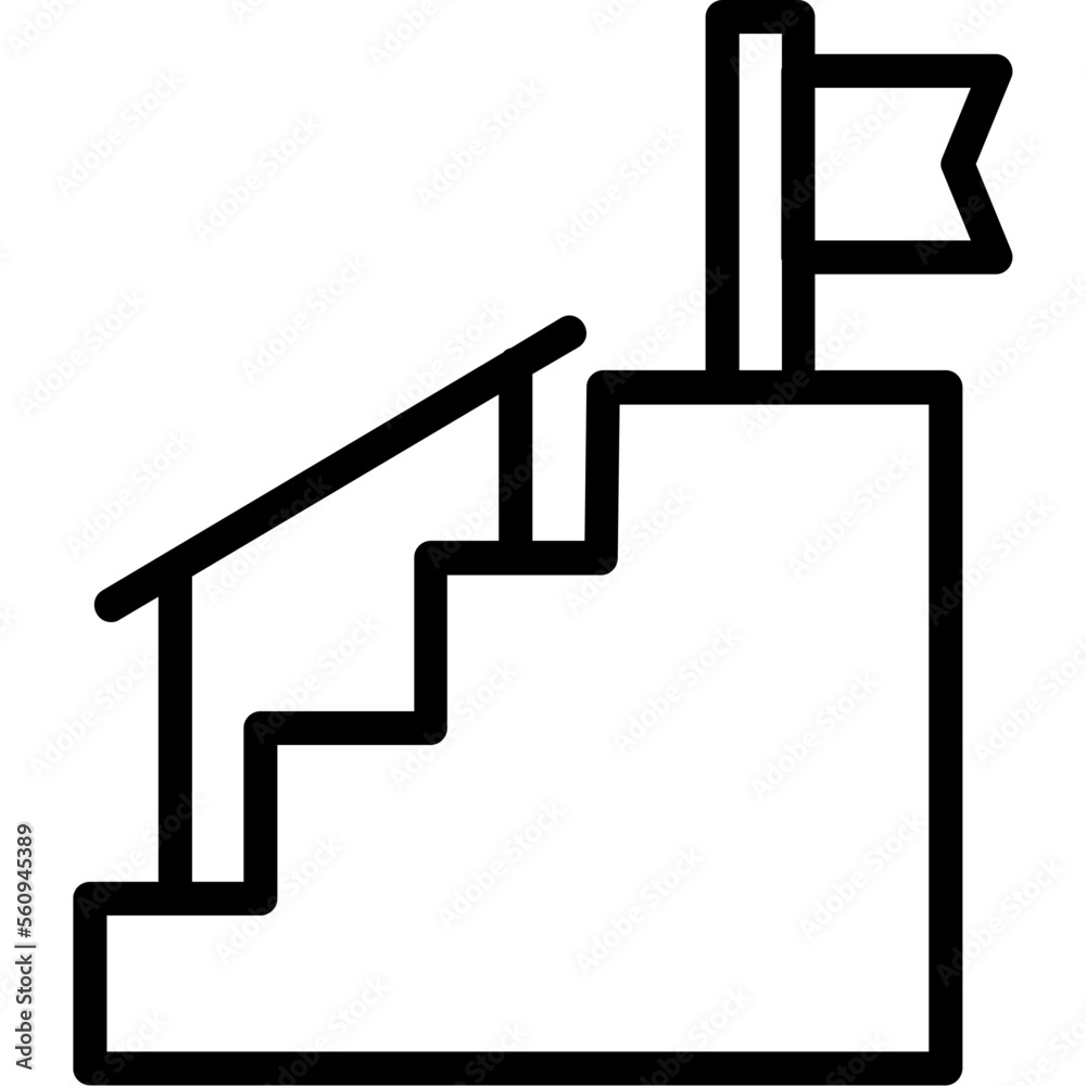 Wall mural Stairs Icon